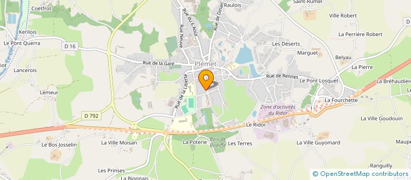 localisation de l'entreprise MONSIEUR DOMINIQUE PENE  PLEMET