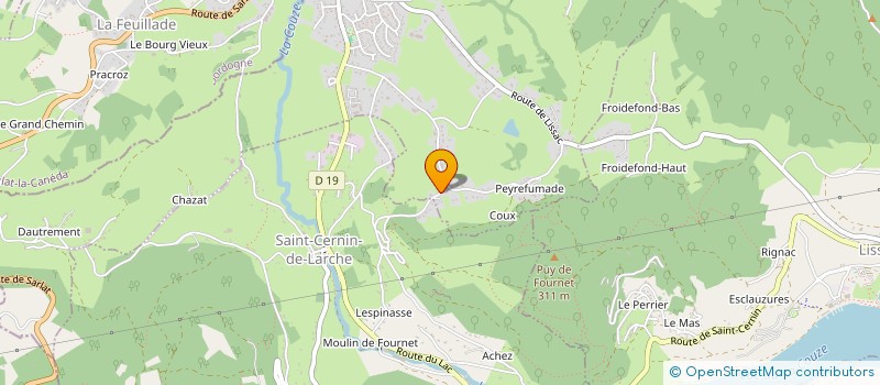 localisation de l'entreprise MONSIEUR DOMINIQUE PEREIRA  LARCHE