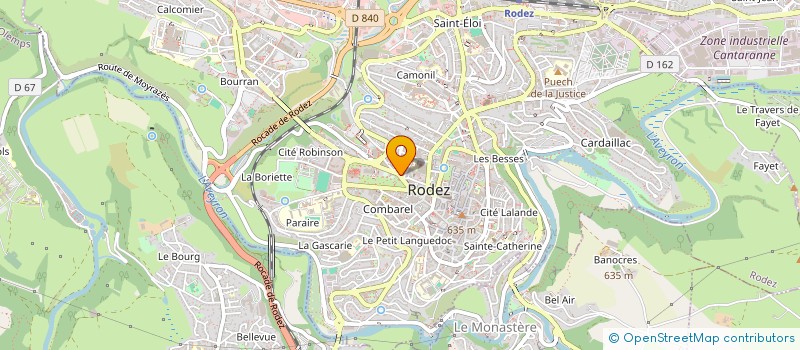 localisation de l'entreprise MONSIEUR DOMINIQUE PERIE  RODEZ