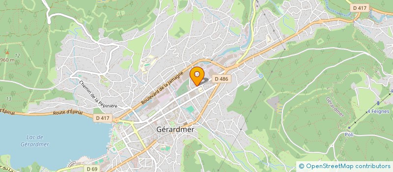 localisation de l'entreprise MONSIEUR DOMINIQUE PERNOT  GERARDMER