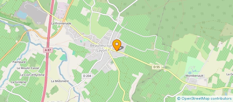 localisation de l'entreprise MONSIEUR DOMINIQUE PERON  BEAULIEU-SUR-LAYON