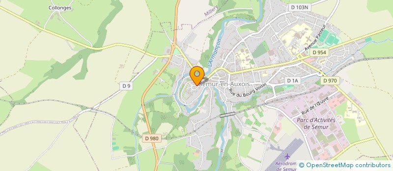 localisation de l'entreprise MONSIEUR DOMINIQUE PERRIER  SEMUR-EN-AUXOIS