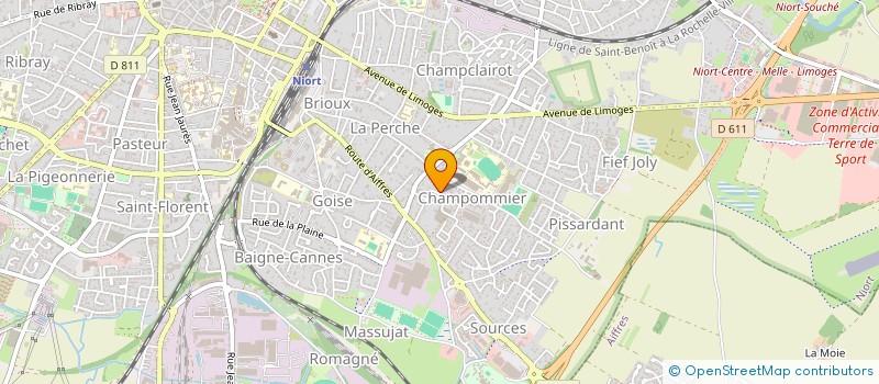 localisation de l'entreprise MONSIEUR DOMINIQUE PETERMANN  NIORT