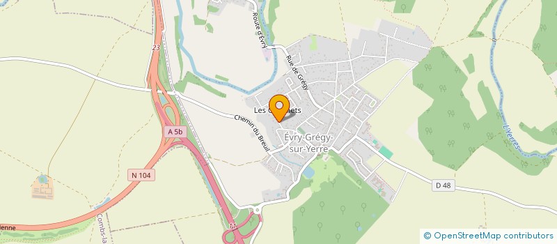 localisation de l'entreprise MONSIEUR DOMINIQUE PETEX  EVRY-GREGY-SUR-YERRE