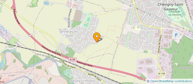 localisation de l'entreprise MONSIEUR DOMINIQUE PETIT  SENNECEY-LES-DIJON