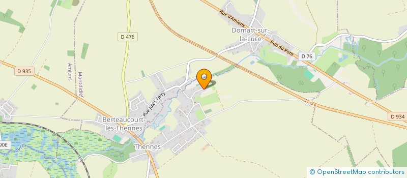 localisation de l'entreprise MONSIEUR DOMINIQUE PETIT  THENNES