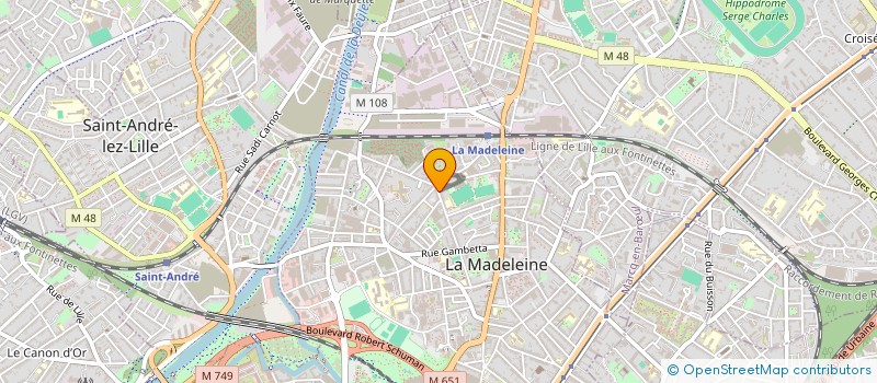 localisation de l'entreprise MONSIEUR DOMINIQUE PETIT à LA MADELEINE