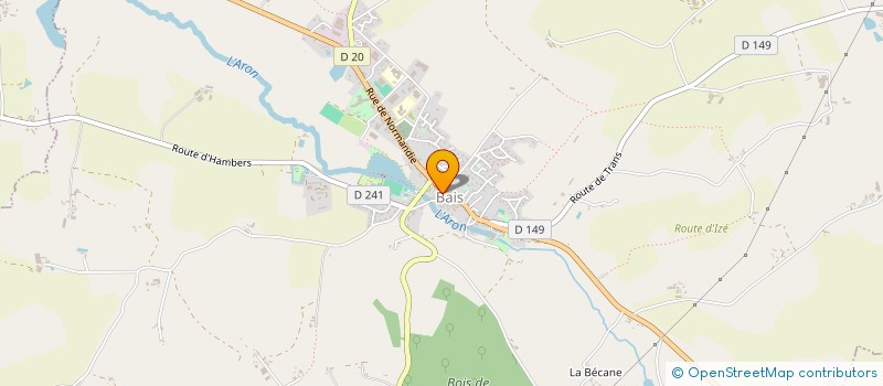 localisation de l'entreprise MONSIEUR DOMINIQUE PETRAULT  BAIS