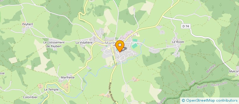 localisation de l'entreprise MONSIEUR DOMINIQUE PEYRON  MARLHES