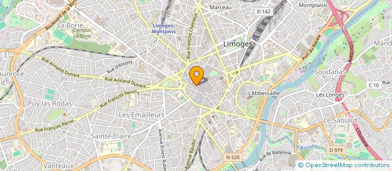 localisation de l'entreprise MONSIEUR DOMINIQUE PEYROT à LIMOGES