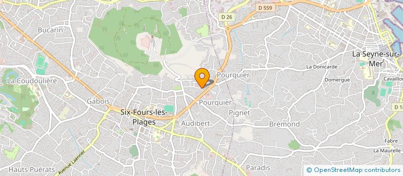 localisation de l'entreprise MONSIEUR DOMINIQUE PHELIZON à SIX-FOURS-LES-PLAGES