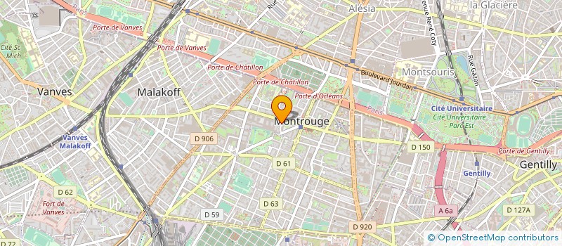 localisation de l'entreprise MONSIEUR DOMINIQUE PIERRE JUSTIN à MONTROUGE