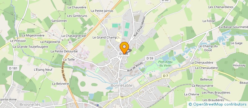 localisation de l'entreprise MONSIEUR DOMINIQUE PIMARE à BONNETABLE