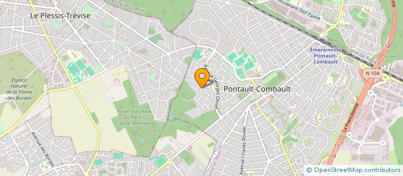 localisation de l'entreprise MONSIEUR DOMINIQUE PINEAU à PONTAULT-COMBAULT