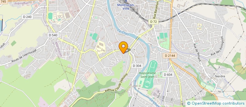 localisation de l'entreprise MONSIEUR DOMINIQUE PIOT à MONTLUCON