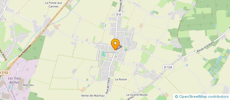 localisation de l'entreprise MONSIEUR DOMINIQUE PITOIS  VENNECY