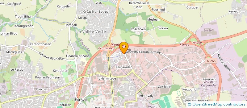 localisation de l'entreprise MONSIEUR DOMINIQUE PITON  GOUESNOU