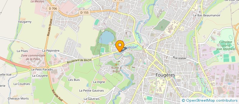 localisation de l'entreprise MONSIEUR DOMINIQUE PLURIAU  FOUGERES