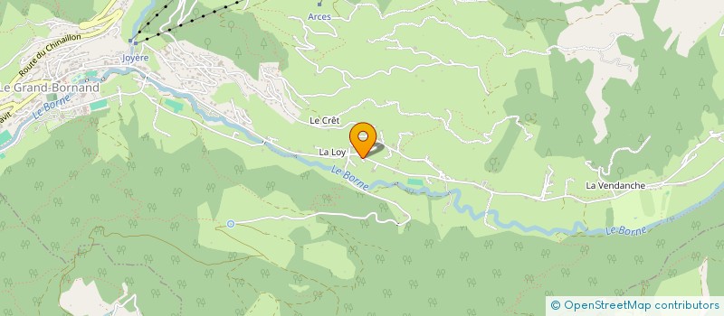 localisation de l'entreprise MONSIEUR DOMINIQUE POCHAT-COTTILLOUX  LE GRAND-BORNAND