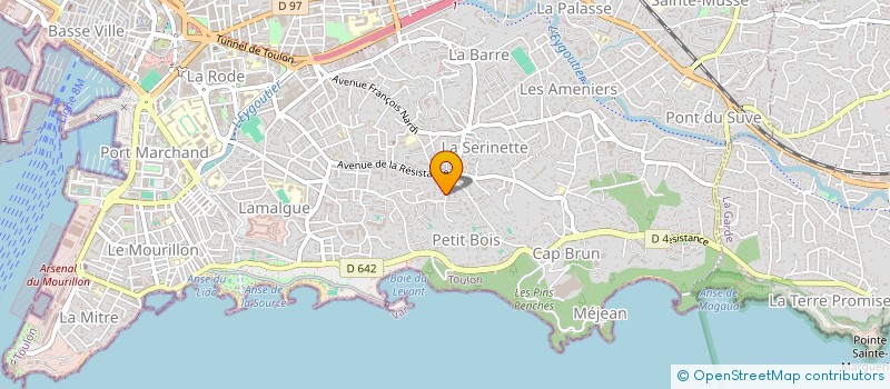 localisation de l'entreprise MONSIEUR DOMINIQUE POGGIOLI à TOULON