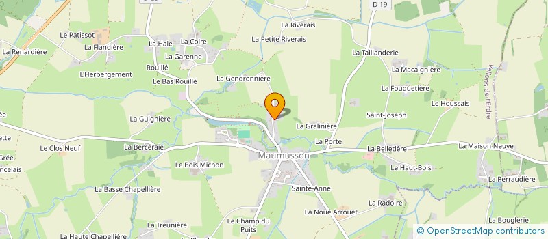 localisation de l'entreprise MONSIEUR DOMINIQUE POINCLOUX  VALLONS-DE-L'ERDRE