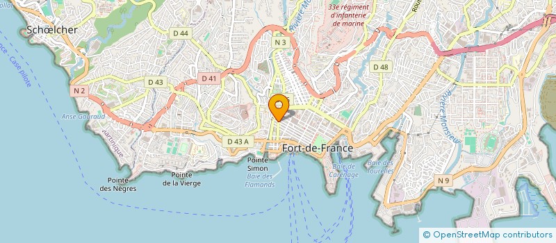 localisation de l'entreprise MONSIEUR DOMINIQUE POIRET  FORT-DE-FRANCE