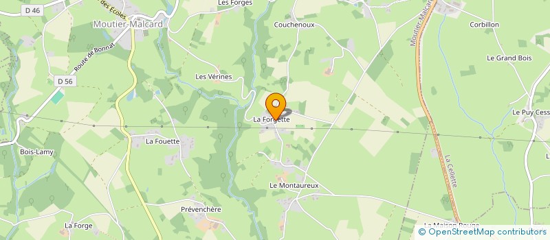 localisation de l'entreprise MONSIEUR DOMINIQUE POIRIER à MOUTIER-MALCARD