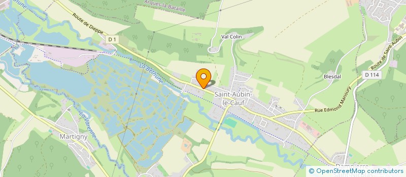 localisation de l'entreprise MONSIEUR DOMINIQUE POIS  SAINT-AUBIN-LE-CAUF