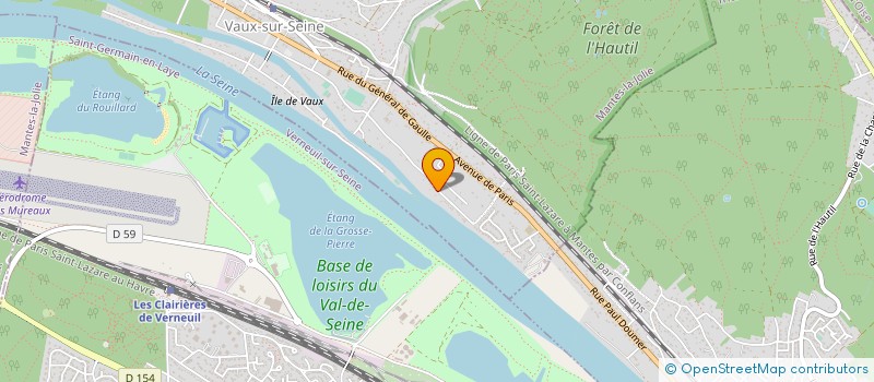 localisation de l'entreprise MONSIEUR DOMINIQUE POTTIER  VAUX-SUR-SEINE