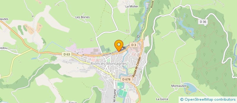 localisation de l'entreprise MONSIEUR DOMINIQUE POUGALAN à RIOM-ES-MONTAGNES