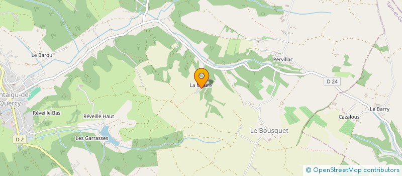 localisation de l'entreprise MONSIEUR DOMINIQUE POUJADE  MONTAIGU-DE QUERCY