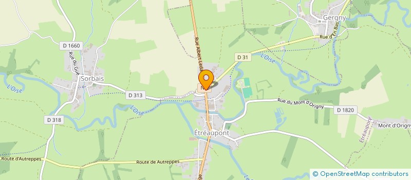 localisation de l'entreprise MONSIEUR DOMINIQUE POULET à ETREAUPONT