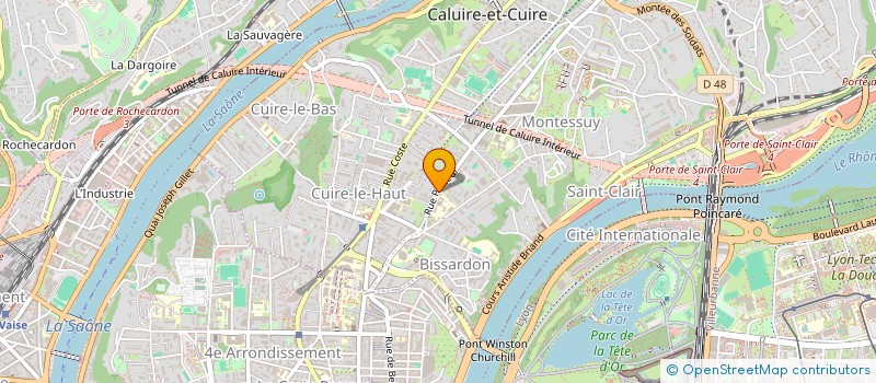 localisation de l'entreprise MONSIEUR DOMINIQUE POURADIER-DUTEIL  CALUIRE-ET-CUIRE