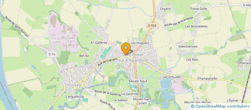 localisation de l'entreprise MONSIEUR DOMINIQUE POURRIER  SAINT-DIDIER-SUR-CHALARONNE