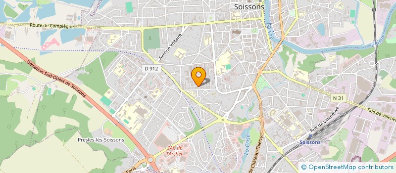 localisation de l'entreprise MONSIEUR DOMINIQUE PROISY à SOISSONS