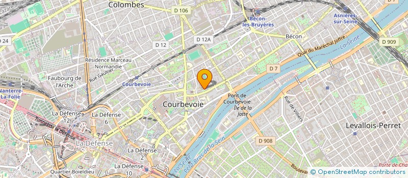 localisation de l'entreprise MONSIEUR DOMINIQUE PROUX à COURBEVOIE