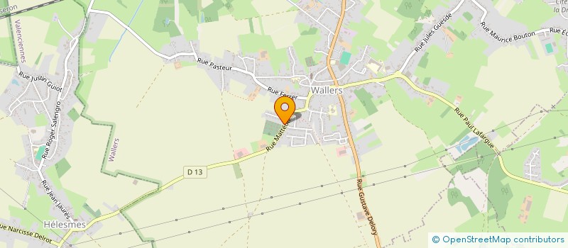 localisation de l'entreprise MONSIEUR DOMINIQUE PROVOT  WALLERS