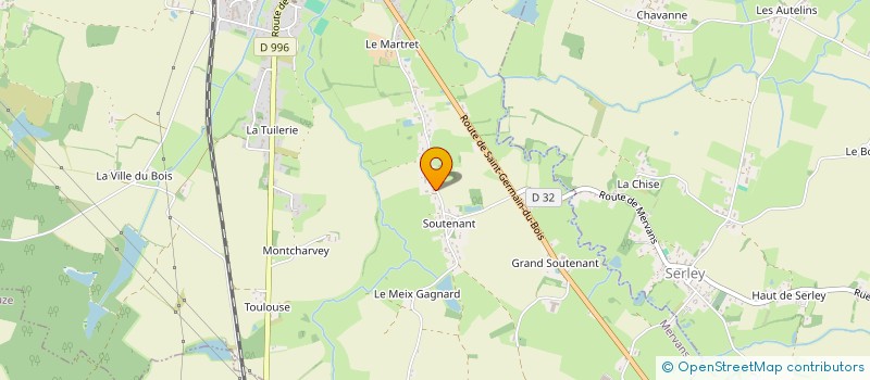 localisation de l'entreprise MONSIEUR DOMINIQUE PUGET  MERVANS