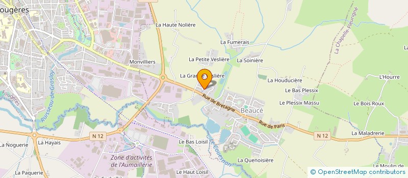 localisation de l'entreprise MONSIEUR DOMINIQUE PUYFAGES  BEAUCE