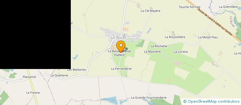 localisation de l'entreprise MONSIEUR DOMINIQUE QUELIN  LE BURET