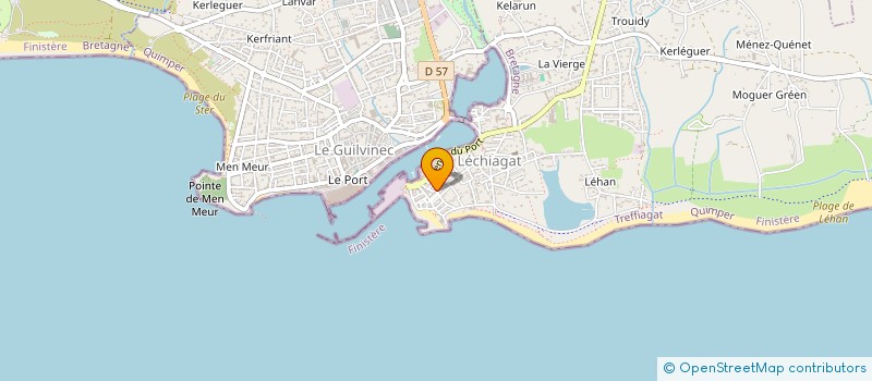 localisation de l'entreprise MONSIEUR DOMINIQUE QUETIER à TREFFIAGAT