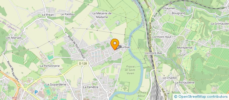 localisation de l'entreprise MONSIEUR DOMINIQUE RABIOUX  SAINTES