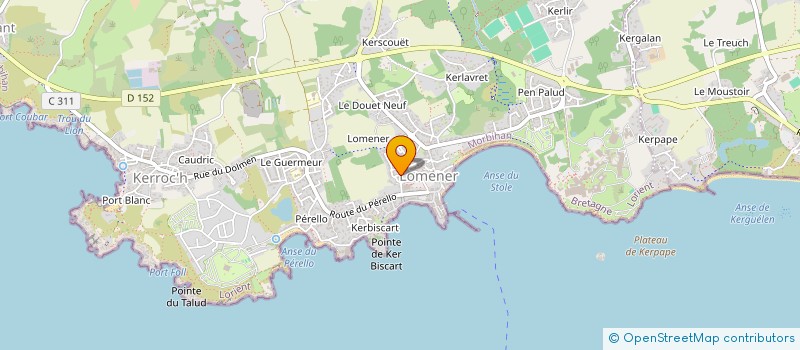 localisation de l'entreprise MONSIEUR DOMINIQUE RAGON  PLOEMEUR