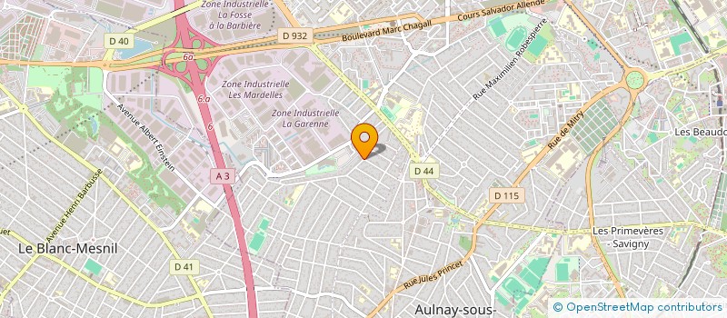 localisation de l'entreprise MONSIEUR DOMINIQUE RAGOUILLIAUX à AULNAY-SOUS-BOIS