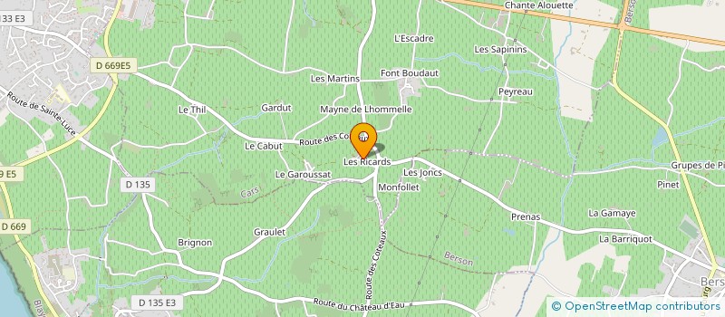 localisation de l'entreprise MONSIEUR DOMINIQUE RAIMOND  CARS