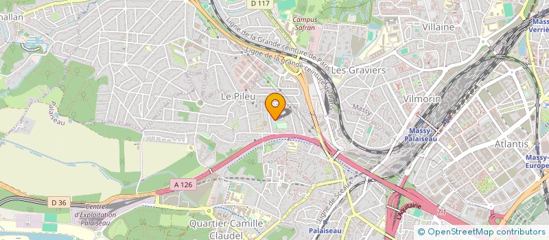 localisation de l'entreprise MONSIEUR DOMINIQUE RAVAUX  PALAISEAU