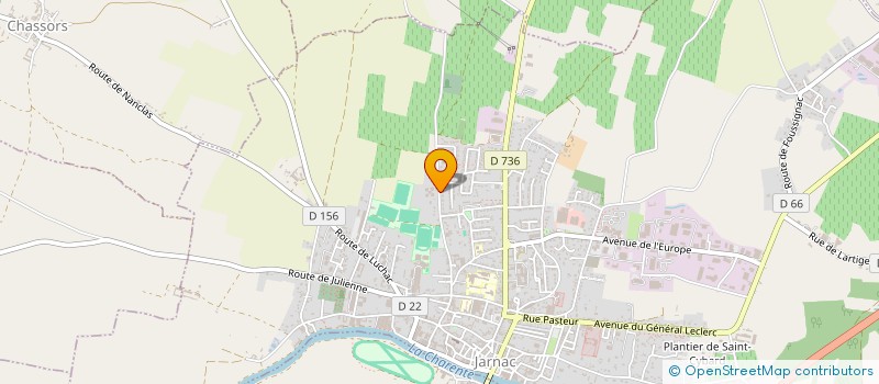 localisation de l'entreprise MONSIEUR DOMINIQUE RAVELAUD à JARNAC