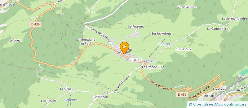 localisation de l'entreprise MONSIEUR DOMINIQUE RAY  LAJOUX