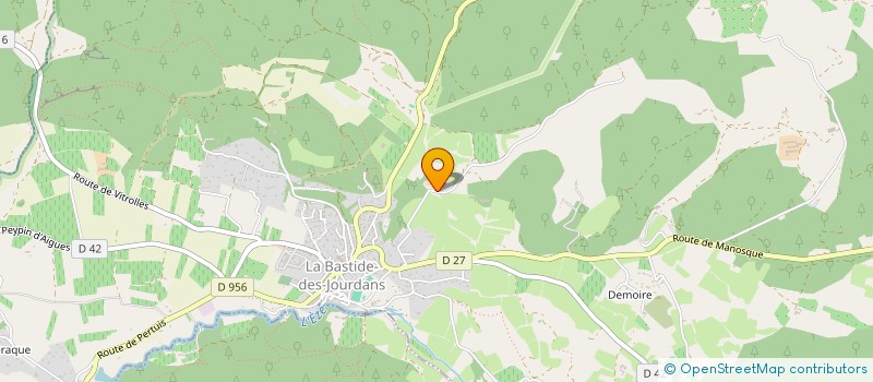 localisation de l'entreprise MONSIEUR DOMINIQUE RAYMOND  LA BASTIDE-DES-JOURDANS