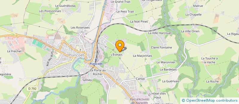 localisation de l'entreprise MONSIEUR DOMINIQUE REBILLARD à PLANCOET